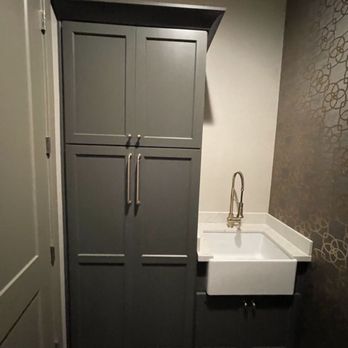 A-Team Remodeling - Laundry room! Wanted a sink added and cabinets added. - Flooring Near Me A-Team Remodeling - Laundry room! Wanted a sink added and cabinets added. - Flooring Near Me