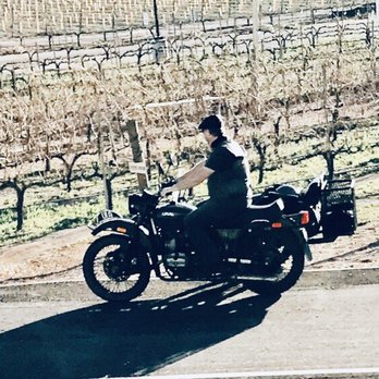 Sidecar Tours - And off he goes... - Wine Tours Near Me - Temecula, California