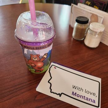 The Huckleberry Patch - Huckleberry Milkshake - Desserts Near Me - Hungry Horse, Montana