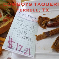 Cowboy Taqueria Mexican Foood - Torta Cubana, with Old Meat I took out. Cowboys Taqueria in Terrell, TX