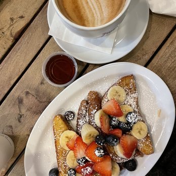 Zweet Cafe - French toast and an oatmilk latte - Coffee & Tea Near Me - Los Angeles, California