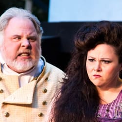 Silicon Valley Shakespeare - Ross Harkness as King Lear with Lucinda Dobinson as Goneril in King Lear, 2012