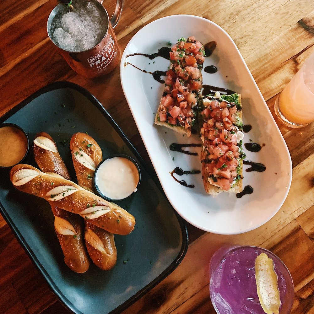 The Stubborn Mule - Bruschetta, Beer Cheese Pretzels - New American Near Me - Orlando, Florida The Stubborn Mule - Bruschetta, Beer Cheese Pretzels - New American Near Me - Orlando, Florida