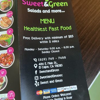 Sweet And Green - Salad Near Me - El Cajon, California