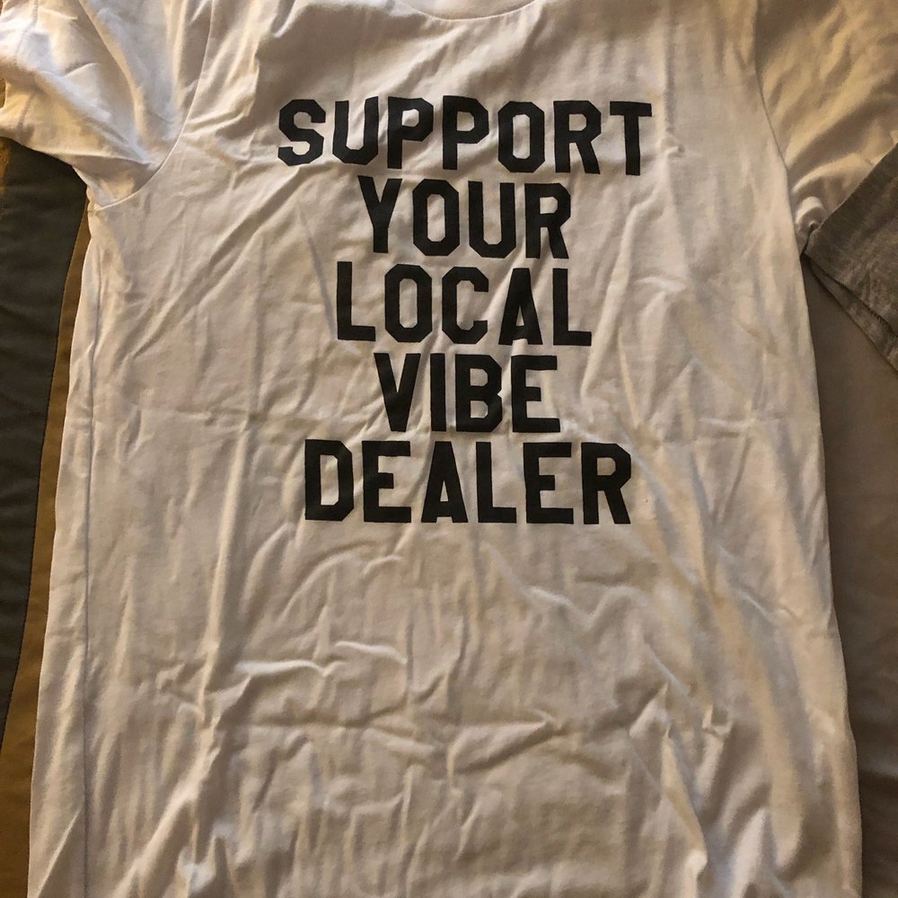 Excuse the wrinkles, this is one of the t shirts I purchased from the Silver Room. Excuse the wrinkles, this is one of the t shirts I purchased from the Silver Room.