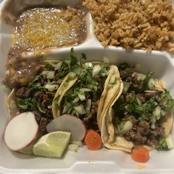 Taqueria El Corral - taco plate