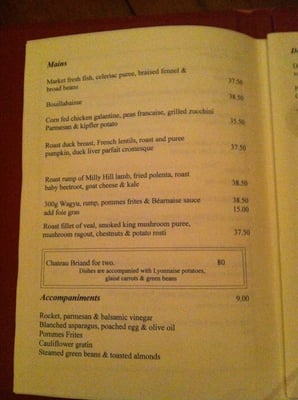 Menu photo 4 Boucher Graceville, QLD