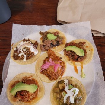 Guisados - Og sampler just changed 1 to a pork verde one - Tacos Near Me - Burbank, California Guisados - Og sampler just changed 1 to a pork verde one - Tacos Near Me - Burbank, California