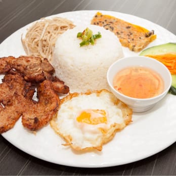 Trang Restaurant - Broken Rice Dish & Pork Chop & Fried Egg - Vietnamese Near Me - West End, QLD Trang Restaurant - Broken Rice Dish & Pork Chop & Fried Egg - Vietnamese Near Me - West End, QLD