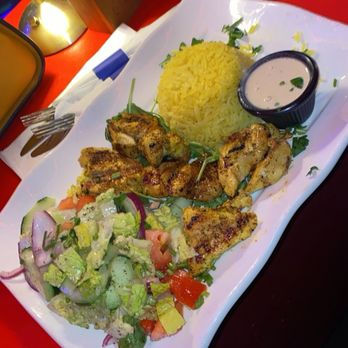 Karizma - Grilled chicken with rice & salad - Middle Eastern Near Me - New York, New York Karizma - Grilled chicken with rice & salad - Middle Eastern Near Me - New York, New York