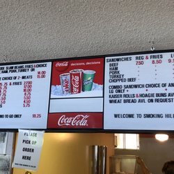 Smoking Hill Bar B Q - Menu