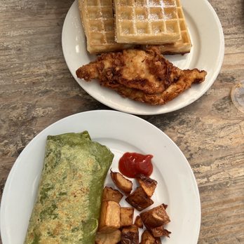 The Press - Breakfast wrap and chicken and waffles - Breakfast & Brunch Near Me - El Granada, California The Press - Breakfast wrap and chicken and waffles - Breakfast & Brunch Near Me - El Granada, California