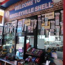 Shell - Closest Shell to Wrigley Field for what that's worth.