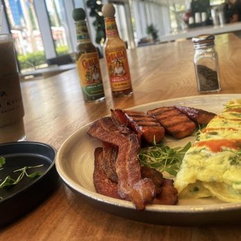 Banyan Kitchen & Cafe - Fresh Herbed Omelette Breakfast w|parmesan cheese, bacon, sausage and avocado added - Sandwiches Near Me - San Diego, California Banyan Kitchen & Cafe - Fresh Herbed Omelette Breakfast w|parmesan cheese, bacon, sausage and avocado added - Sandwiches Near Me - San Diego, California