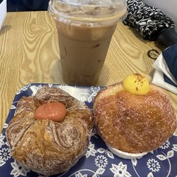 Vietnamese coffee, passion fruit donut, guava cheese kouign-amann Vietnamese coffee, passion fruit donut, guava cheese kouign-amann