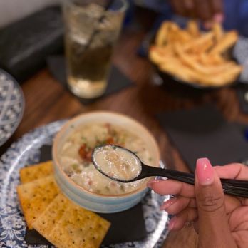 The Atlantic - New England Clam Chowder & French Fries - Seafood Near Me - Virginia Beach, Virginia The Atlantic - New England Clam Chowder & French Fries - Seafood Near Me - Virginia Beach, Virginia