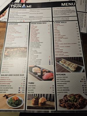 Menu photo 1 Sushi Tsunami Fairfield, CA Menu photo 1 Sushi Tsunami Fairfield, CA