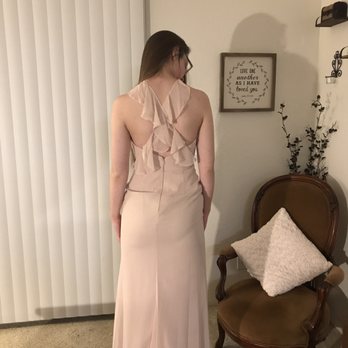Babe Cleaners & Tailor - Before-there's a weird bubble on my lower back because this dress didn't fit. - Sewing & Alterations Near Me - Anaheim, California