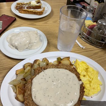 California Classic Cafe - Biscuits and country gravy, vanilla french toast, and of course the country fried steak - American Near Me - Victorville, California California Classic Cafe - Biscuits and country gravy, vanilla french toast, and of course the country fried steak - American Near Me - Victorville, California