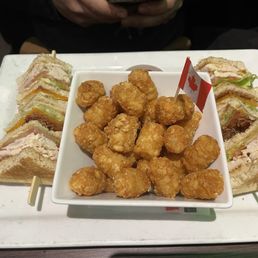 Brewhouse Hoser club with tater tots Brewhouse Hoser club with tater tots