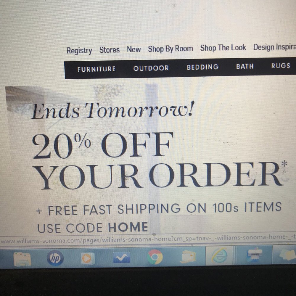 Williams-Sonoma - Always check the online site they offer great deals. - Kitchen & Bath Near Me - Phoenix, Arizona