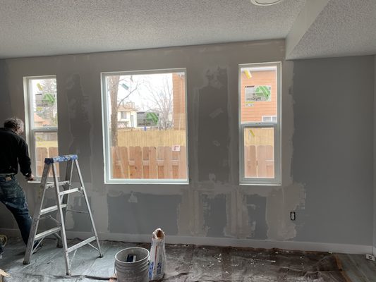 Window addition install. - This is a full Custom renovation from start to finish.
Originally was this wall had no windows. Window addition install. - This is a full Custom renovation from start to finish.
Originally was this wall had no windows.