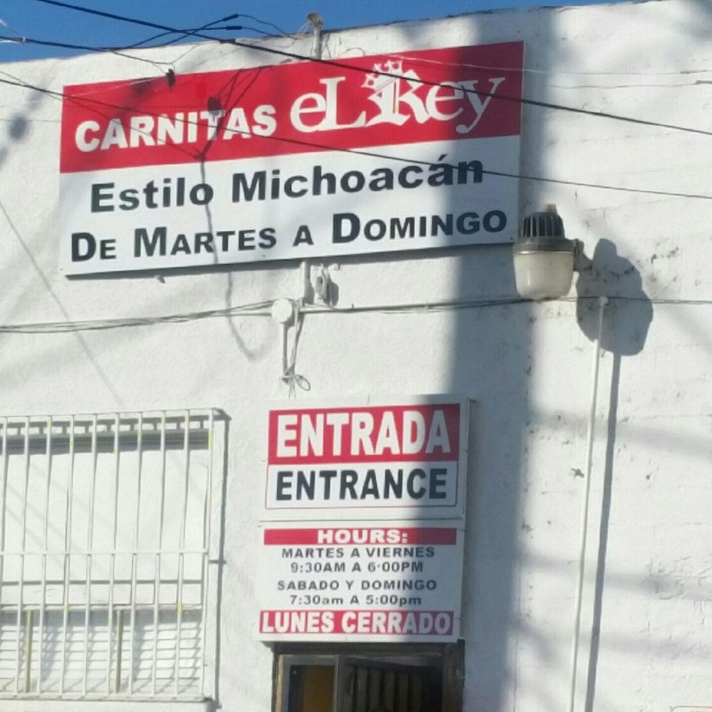 Carnitas El Rey - Reads parking for patrons only. Closed Mondays. - Tacos Near Me - Oxnard, California Carnitas El Rey - Reads parking for patrons only. Closed Mondays. - Tacos Near Me - Oxnard, California