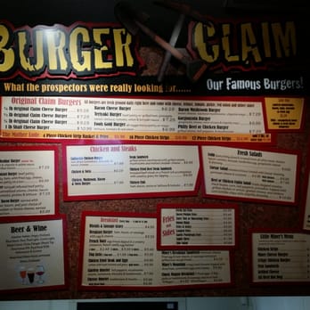 Burger Claim - The menu... from breakfast to dinner. Not a bad item on here. - Burgers Near Me - Centralia, Washington
