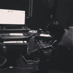 Alex Morelli Music - Control room in our recording studio in Hoboken, New Jersey. Songwriting and mixing session.