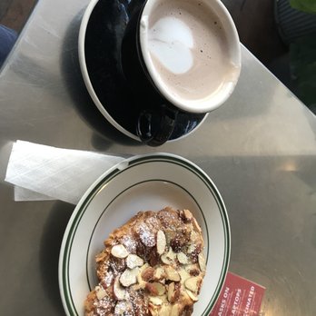 Farley's East - Hot chocolate and almond croissant - Coffee & Tea Near Me - Oakland, California Farley's East - Hot chocolate and almond croissant - Coffee & Tea Near Me - Oakland, California