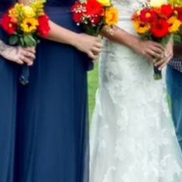 I arranged my flowers using flowers I had ordered with added flowers from Queen Anne's