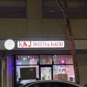 K&J Sweets & Bakery - The shop's sign - Desserts Near Me - San Jose, California
