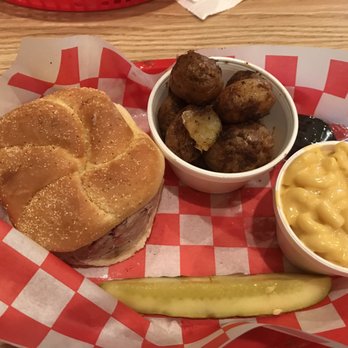 Fatback's Barbecue - Pulled pork sandwich, potatoes and mac n cheese dinner! - Barbeque Near Me - Dayton, Ohio Fatback's Barbecue - Pulled pork sandwich, potatoes and mac n cheese dinner! - Barbeque Near Me - Dayton, Ohio