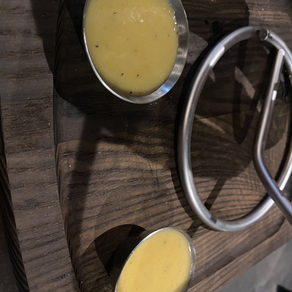 The Fennec - Left ( honey mustard) right (beer cheese) sauces for pretzel - Venues & Event Spaces Near Me - Birmingham, Alabama The Fennec - Left ( honey mustard) right (beer cheese) sauces for pretzel - Venues & Event Spaces Near Me - Birmingham, Alabama
