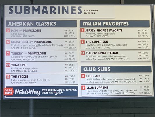 Menu photo 2 Jersey Mike's Subs Irvine, CA