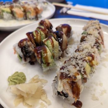 Kimchi and Wasabi - 2 special rolls: dragon roll, tiger dragon roll - Korean Near Me - Mount Pocono, Pennsylvania Kimchi and Wasabi - 2 special rolls: dragon roll, tiger dragon roll - Korean Near Me - Mount Pocono, Pennsylvania