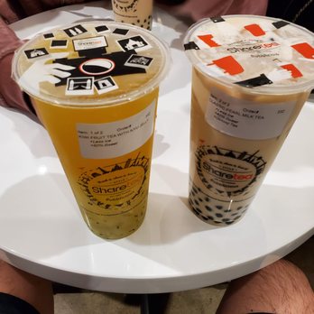 Sharetea - Kiwi yuzu tea with aiyu jelly, oolong milk tea - Bubble Tea Near Me - Los Angeles, California Sharetea - Kiwi yuzu tea with aiyu jelly, oolong milk tea - Bubble Tea Near Me - Los Angeles, California