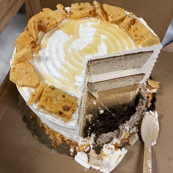 Drunk Confections - Marisa Cake- Brown sugar layer cake with honeycombs and a honey whiskey meringue buttercream - Desserts Near Me Drunk Confections - Marisa Cake- Brown sugar layer cake with honeycombs and a honey whiskey meringue buttercream - Desserts Near Me