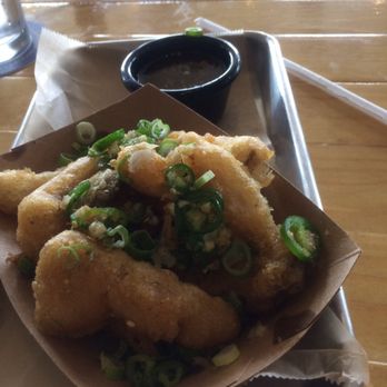 Grains - Crispy salt and pepper "calamari" - Vegan Near Me - San Diego, California Grains - Crispy salt and pepper "calamari" - Vegan Near Me - San Diego, California
