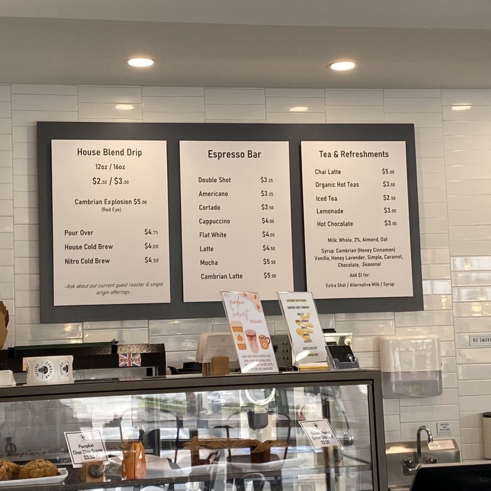 Cambrian Coffee - Menu - Coffee & Tea Near Me - Houston, Texas Cambrian Coffee - Menu - Coffee & Tea Near Me - Houston, Texas