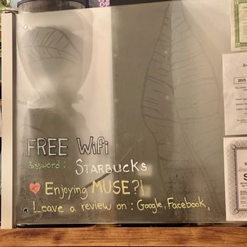 Muse Coffee - WiFi password - Coffee & Tea Near Me - Lyndhurst, New Jersey