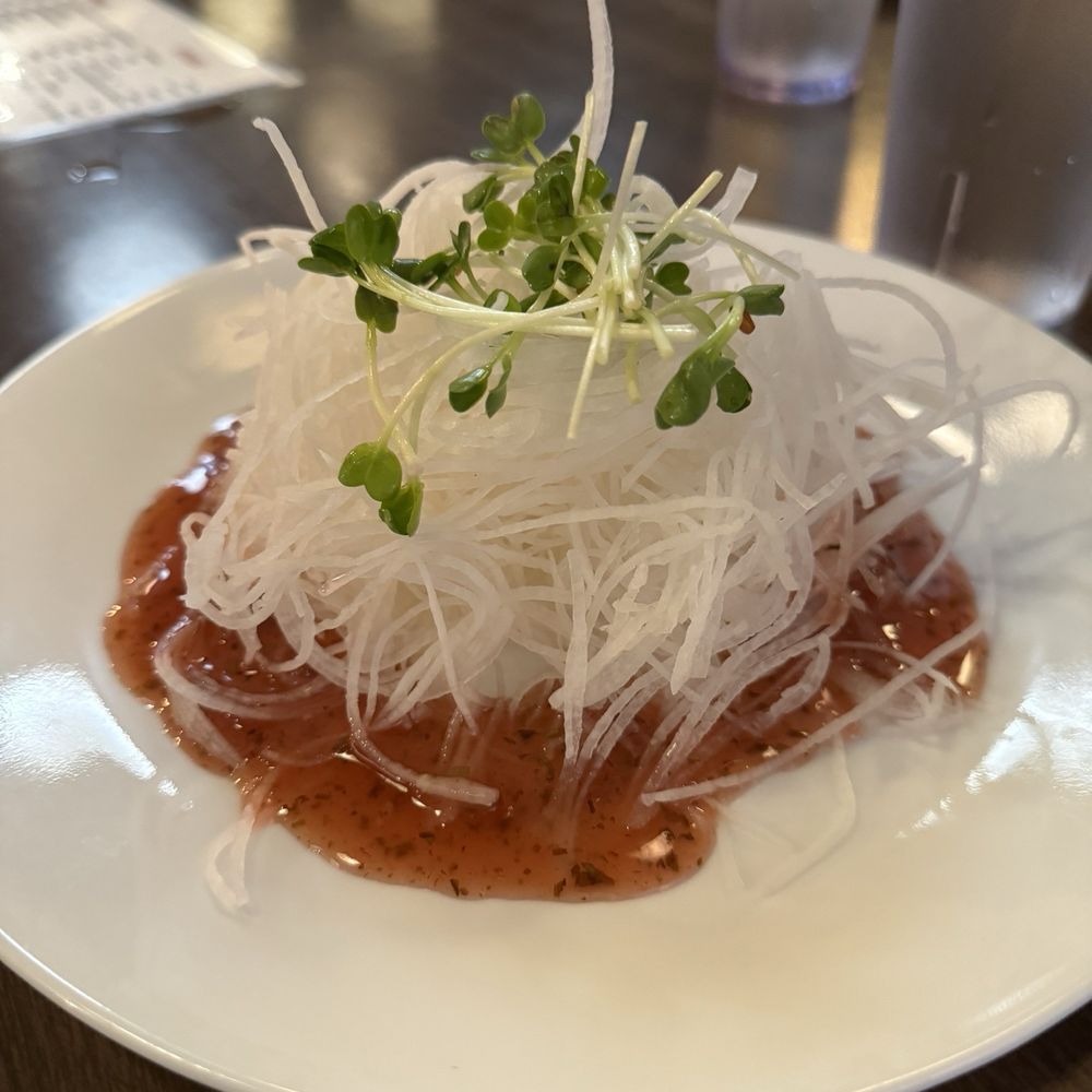 Torikyu - Daikon salad with ume flavored sauce - Japanese Near Me - Honolulu, Hawaii Torikyu - Daikon salad with ume flavored sauce - Japanese Near Me - Honolulu, Hawaii
