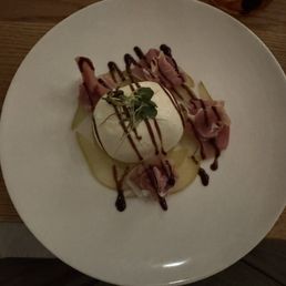 Prosciutto and pear.