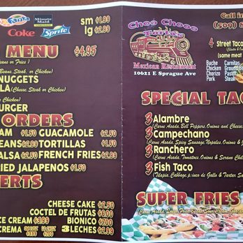 Choo Choo Tortas - Current menu as of 2/1/18 - Mexican Near Me - Spokane Valley, Washington Choo Choo Tortas - Current menu as of 2/1/18 - Mexican Near Me - Spokane Valley, Washington