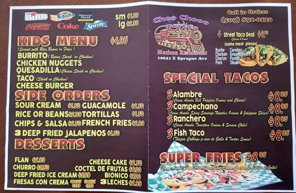 Menu photo 7 Choo Choo Tortas Spokane Valley, WA