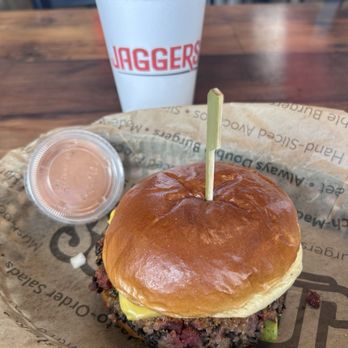 Jaggers - Blackbean and quinoa veggie burger SO GOOD - Burgers Near Me - Katy, Texas