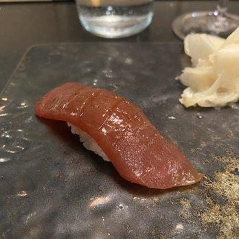 Tomokase - Great Akami, lean tuna, very flavorful and Chef Take's aging process makes it melt in your mouth even without the fat of chutoro or otoro - Personal Chefs Near Me - New York, New York