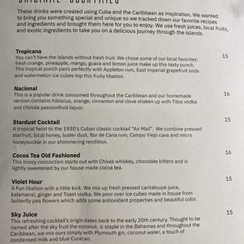 Kuba Cabana - Cocktail Menu - Cuban Near Me - Doral, Florida Kuba Cabana - Cocktail Menu - Cuban Near Me - Doral, Florida