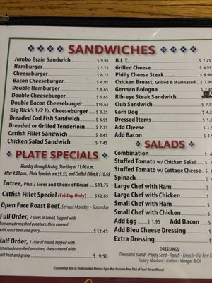 Menu photo 2 Darmstadt Inn Evansville, IN