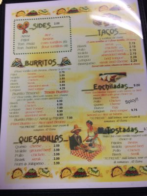 Menu photo 3 El Burrito Boiling Springs, SC